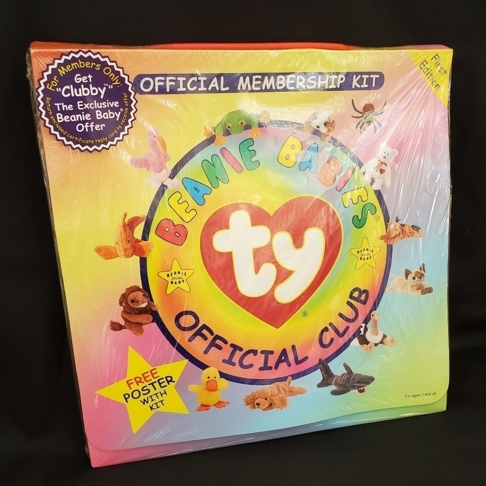 Ty Beanie Baby First Edition Official Membership Kit